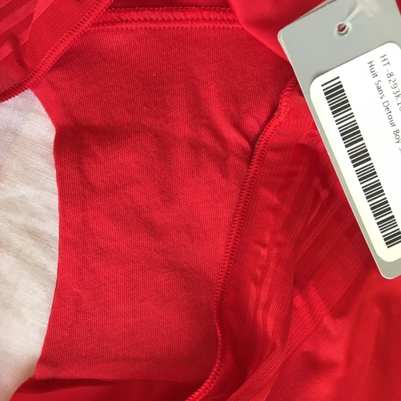 Huit Sans Detour Red Satin Seamless Brief - Picture 6 of 7